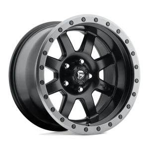 Fuel – D551 TROPHY – Black – 18″x10″ -24mm – All weather Wheels – D55118007345